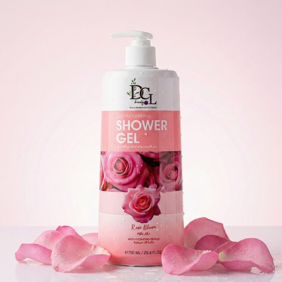DCL Beauty Rose Bloom shower gel — floral body wash UAE