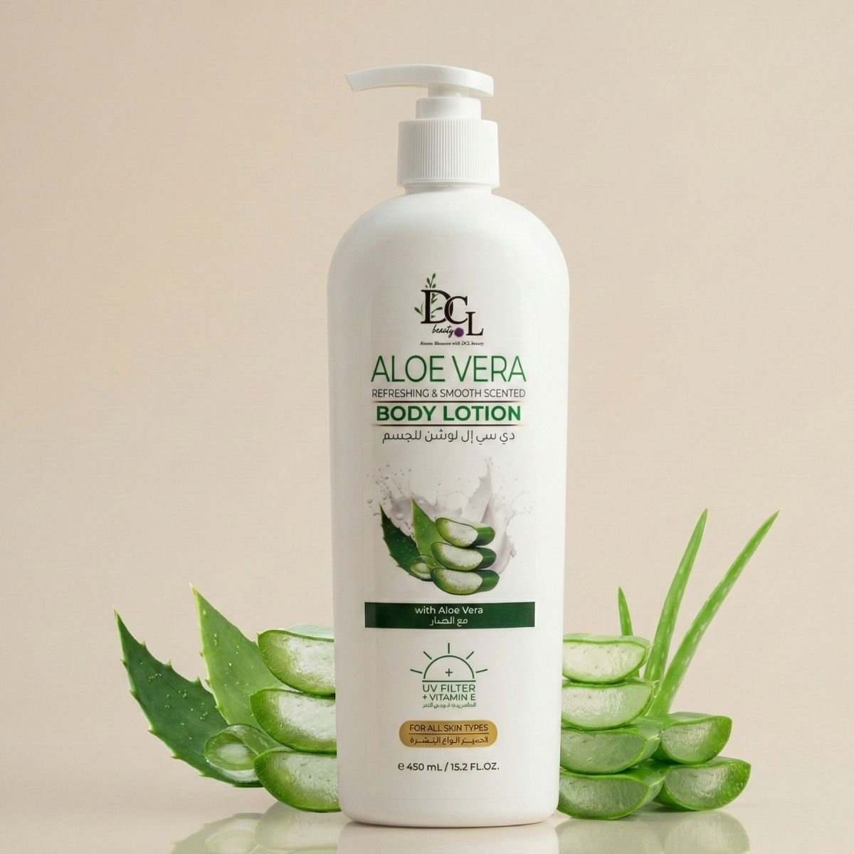 DCL Beauty Aloe Vera body lotion 450ml — nourishing moisturizer UAE