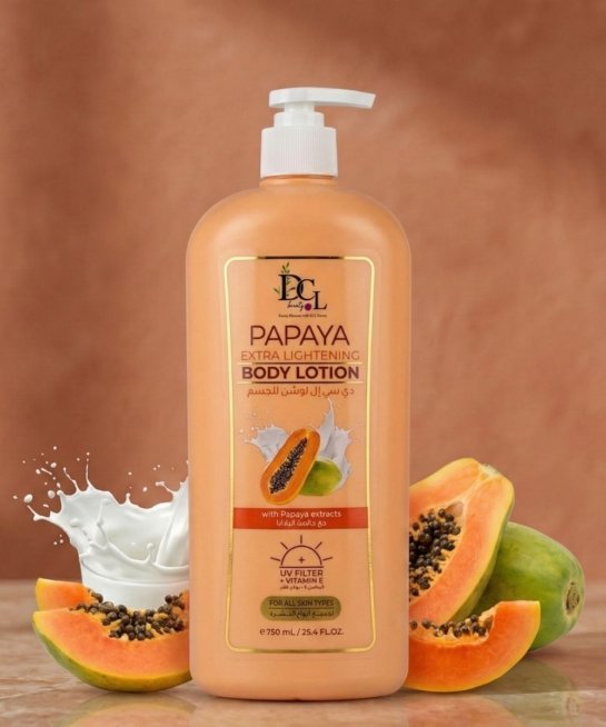 DCL Beauty Papaya body lotion 750ml — brightening body care UAE