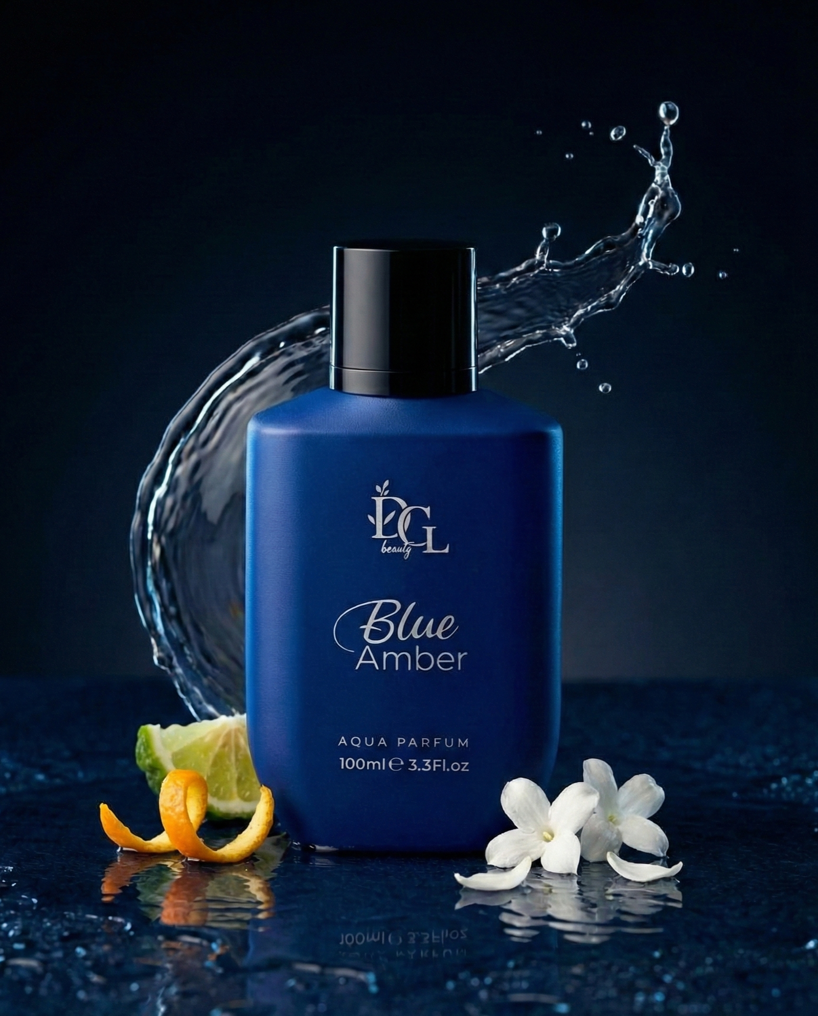 DCL Beauty Blue Amber Aqua perfume a fresh amber non alcoholic scent UAE