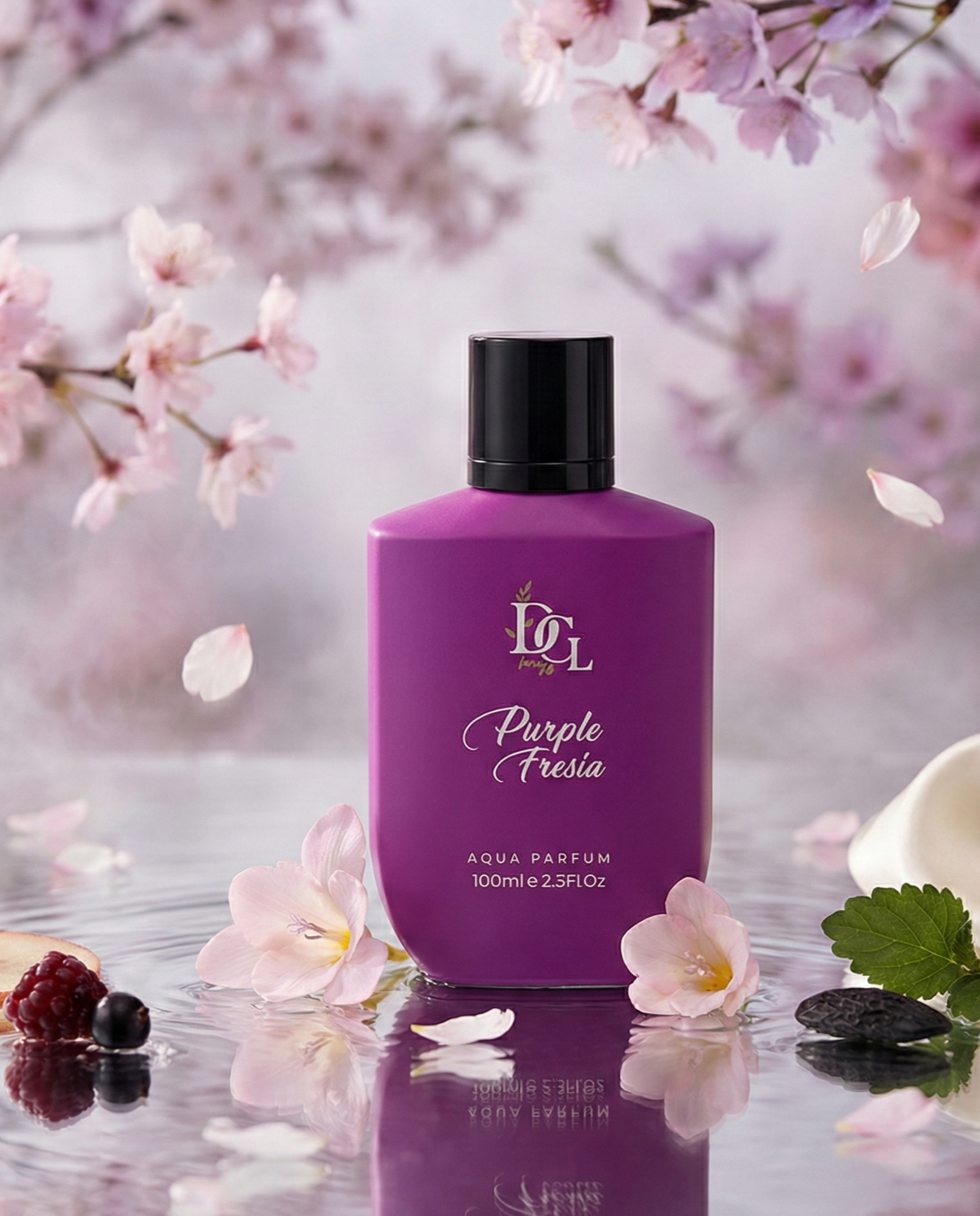 DCL Beauty Purple Freesia non-alcoholic and long lasting perfume floral scent UAE