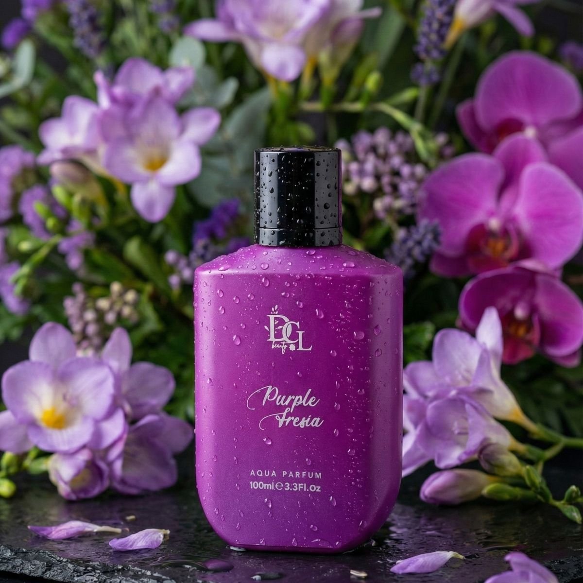 DCL Beauty Purple Freesia non-alcoholic perfume — floral scent UAE